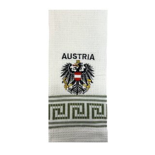 Geschirrtuch Tuch Handtuch ca. 60 x 40cm Austria Österreichisches Bundeswappen Grün