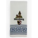 Geschirrtuch Tuch Handtuch ca. 60 x 40cm Deutschland Nürnberg Kaiserburg Stadtwappen Blau