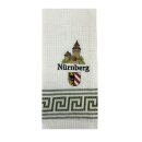 Geschirrtuch Tuch Handtuch ca. 60 x 40cm Deutschland Nürnberg Kaiserburg Stadtwappen Grün