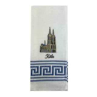 Geschirrtuch Tuch Handtuch ca. 60 x 40cm Deutschland Köln Kölner Dom Blau