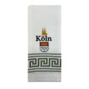 Geschirrtuch Tuch Handtuch ca. 60 x 40cm Deutschland Köln Wappen Dom Grün