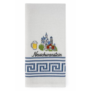 Geschirrtuch Tuch Handtuch ca. 60 x 40cm Deutschland Neuschwanstein Schloss Blau