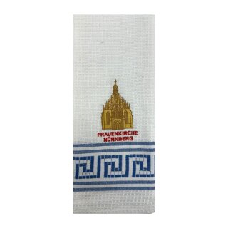 Geschirrtuch Tuch Handtuch ca. 60 x 40cm Deutschland Nürnberg Frauenkirche Blau