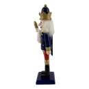 Premium Nussknacker Nutcracker Einzeln Verpackt in Box Sichtfenster Blau 18cm