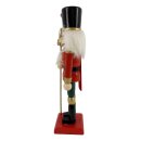 Premium Nussknacker Nutcracker Einzeln Verpackt in Box Sichtfenster Rot 18cm