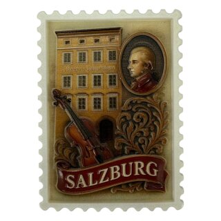 Magnet Polyresin Kühlschrankmagnet Souvenir Mitbringsel Mozarthaus - Salzburg