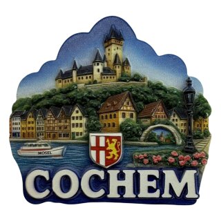 Magnet Polyresin Kühlschrankmagnet Souvenir Mitbringsel - Cochem