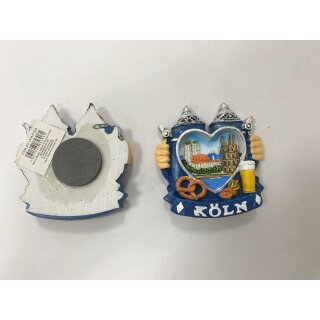 Magnet Polyresin Kühlschrankmagnet Souvenir Mitbringsel Krug Bierkrug - Köln