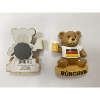 Magnet Polyresin Kühlschrankmagnet Souvenir Mitbringsel Teddybär Bär - München