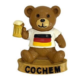 Magnet Polyresin Kühlschrankmagnet Souvenir Mitbringsel Teddybär Bär - Cochem