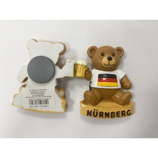 Magnet Polyresin Kühlschrankmagnet Souvenir Mitbringsel Teddybär Bär - Nürnberg