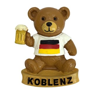 Magnet Polyresin Kühlschrankmagnet Souvenir Mitbringsel Teddybär Bär - Koblenz