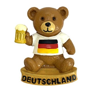Magnet Polyresin Kühlschrankmagnet Souvenir Mitbringsel Germany Teddybär Bär - Deutschland