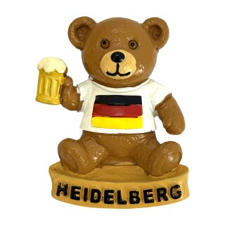 Magnet Polyresin Kühlschrankmagnet Souvenir Mitbringsel Teddybär Bär - Heidelberg