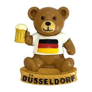Magnet Polyresin Kühlschrankmagnet Souvenir Mitbringsel Teddybär Bär - Düsseldorf