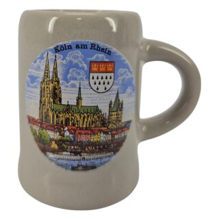 Köln Schnaps Glas Porzellan Krug Seidla