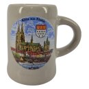 Köln Schnaps Glas Porzellan Krug Seidla