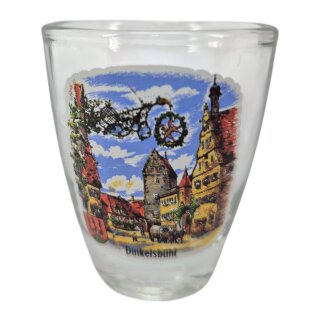 Schnaps Glas Dinkelsbühl kein Goildrand