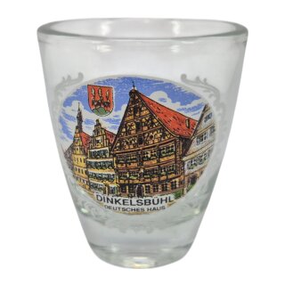 Schnaps Glas Dinkelsbühl kein Goldrand D2