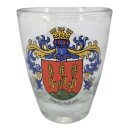 Schnaps Glas Dinkelsbühl Wappen kein Goldrand