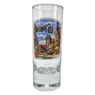 Schnaps Glas Dinkelsbühl Wodkastange 60ml bt. o.Rd. Lang D1