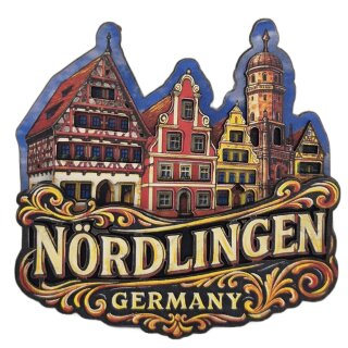 Holzmagnet Kühlschrankmagnet Magnet Nördlingen Germany