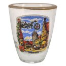Schnaps Glas Dinkelsbühl Goldrand