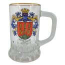 Schnaps Glas Henkelglas Seidelchen Hans Goldrand Krug...