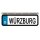 Blechschild Metall Klein - Würzburg KFZ 26 x 7 cm