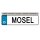 Blechschild Metall Klein - Mosel KFZ 26 x 7 cm