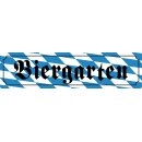 Metall Magnet Blech Metallmagnet Blau-Weiß- Biergarten
