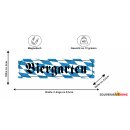 Metall Magnet Blech Metallmagnet Blau-Weiß -...