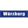 Blechschild Metall Klein - Würzburg 26 x 6,5 cm