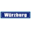 Blechschild Metall - Würzburg 46 x 10 cm