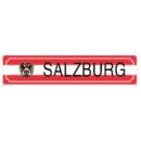 Blechschild Metall - Salzburg Austria 46 x 10 cm