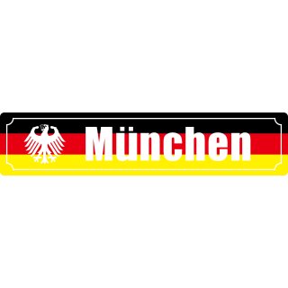 Blechschild Metall -  München