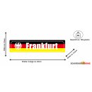 Blechschild Metall -  Frankfurt 46 x 10 cm