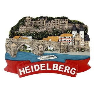 Kühlschrankmagnet – Altstadt & Alte Brücke Motiv – Heidelberg