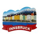 Kühlschrankmagnet – Stadtansicht mit bunten...