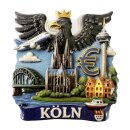 Köln Kühlschrankmagnet 3D Skyline Adler...