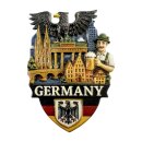 Deutschland Kühlschrankmagnet 3D Skyline Adler Germany