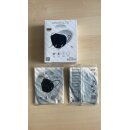 MOONLEX FFP2 Maske – 5-lagig, CE-zertifiziert, einzeln verpackt, Made in Europe Schwarz
