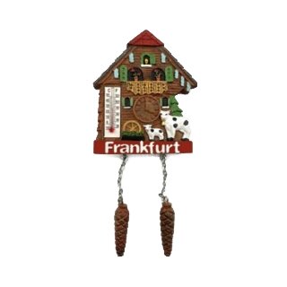 Kuckucksuhr Frankfurt rot