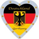 Germany Magnet Glitzer Herz