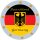 Germany Magnet Glitzer Rund