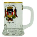 Glas Henkel Krug 4 cl Nürnberg Goldrand Seidelchen...