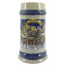 Reliefkrug Borte blau Nürnberg Weihnachtsmarkt17cm 90mm