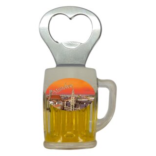 Flaschenöffner Bierkrug Massbier Bier München M3