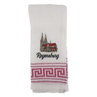 Geschirrtuch Tuch Handtuch ca. 60 x 40cm Deutschland Regensburg Dom St. Peter Pflaume