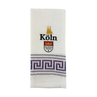 Geschirrtuch Tuch Handtuch ca. 60 x 40cm Deutschland Köln Wappen Dom Lila